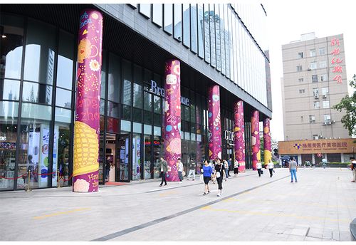 杭州工厂 地铁机场车站 包柱广告画面 商场超市 pvc硬片 包柱定制